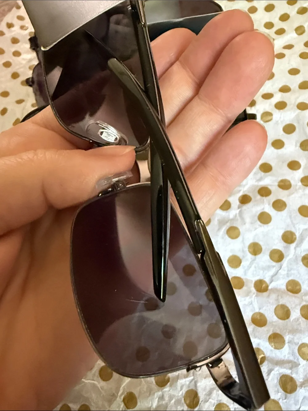 Sears Men's Sunglasses Black Frames with Dark Smoke Lenses